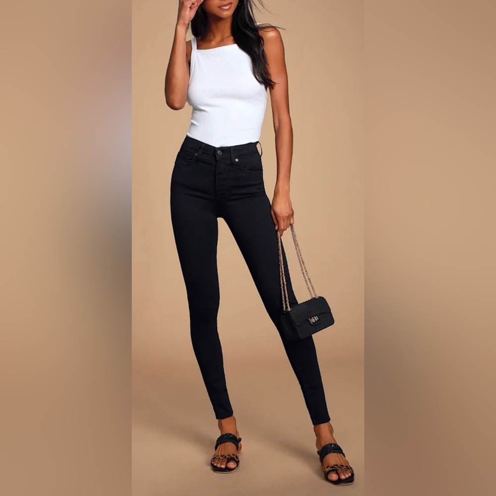 Levi Mile High Black Super Skinny Jeans